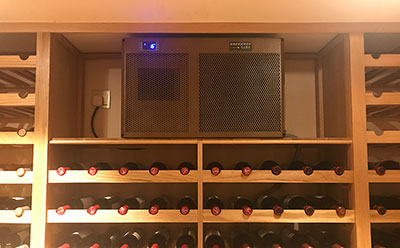 深圳香蜜湖1號別墅酒窖空調(diào)安裝圖片